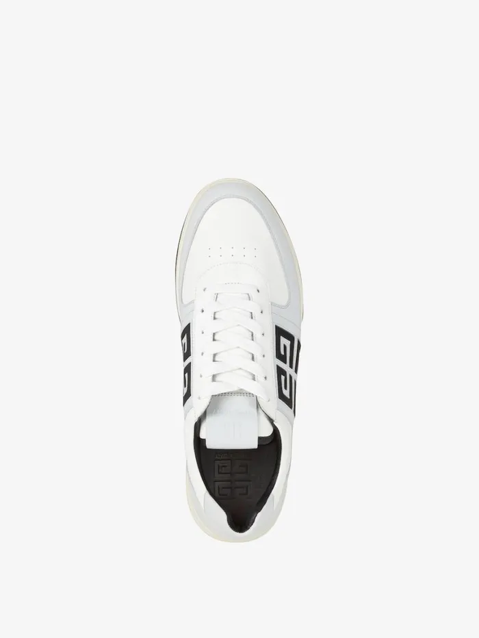 Givenchy G4 Sneakers In Leather And Perforated Leather Greyblack Men Sneakers Givenchy G4 Sneakers In Leather And Perforated Leather Greyblack Men Sneakers