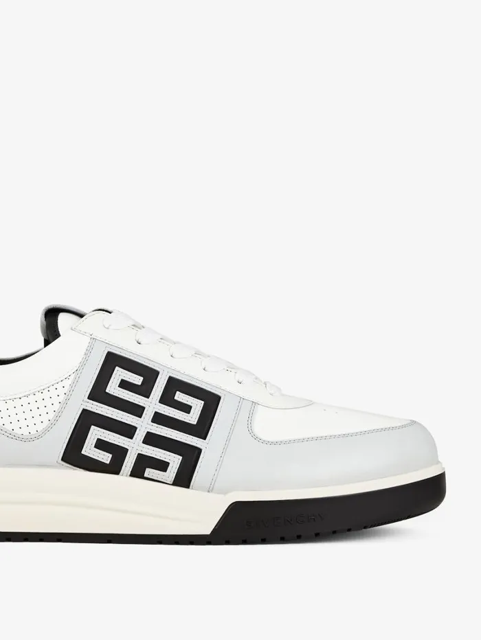 Givenchy G4 Sneakers In Leather And Perforated Leather Greyblack Men Sneakers Givenchy G4 Sneakers In Leather And Perforated Leather Greyblack Men Sneakers
