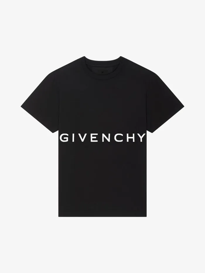 Givenchy GIVENCHY 4G Slim Fit Tshirt In Cotton Black Men TShirts