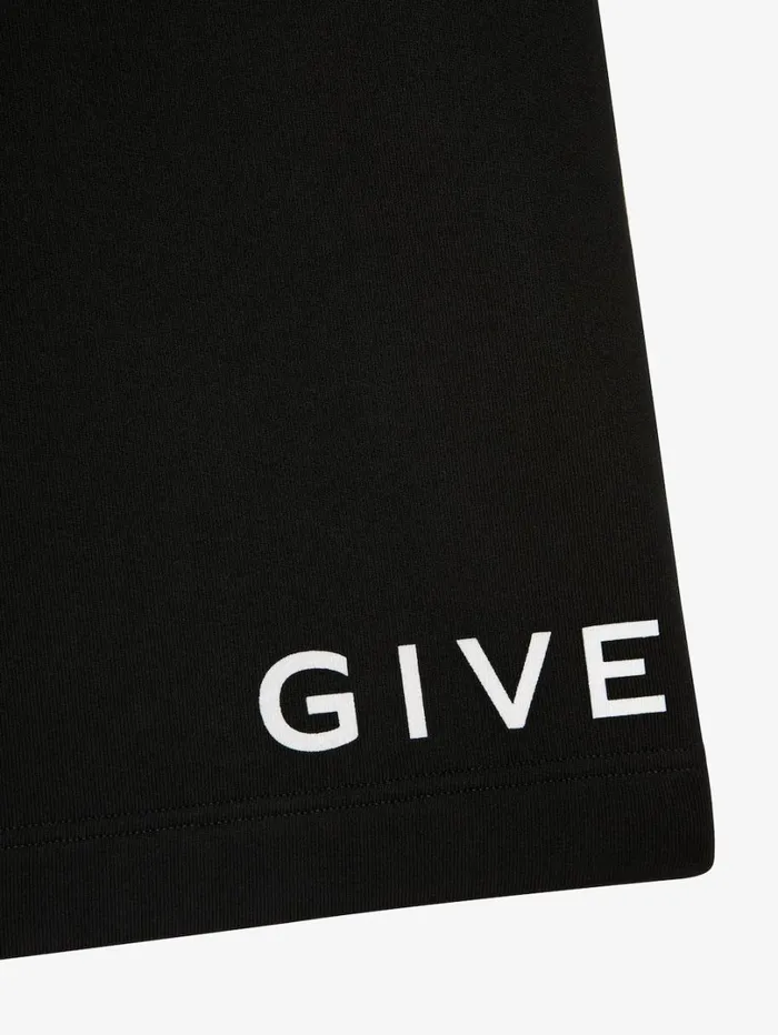 Givenchy GIVENCHY Archetype Bermuda Shorts In Fleece Black Men Pants and Shorts
