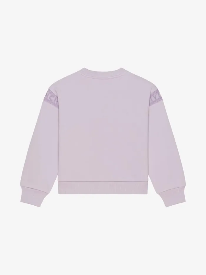 Givenchy Hoodie In Fleece With GIVENCHY Bands Lilac Women Girl 4 To 12 Years Givenchy Hoodie In Fleece With GIVENCHY Bands Lilac Women Girl 4 To 12 Years