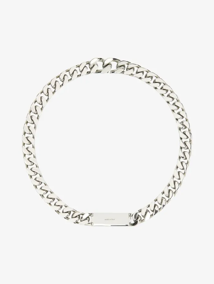 Givenchy ID Necklace In Metal Silvery Men Jewelry Givenchy ID Necklace In Metal Silvery Men Jewelry