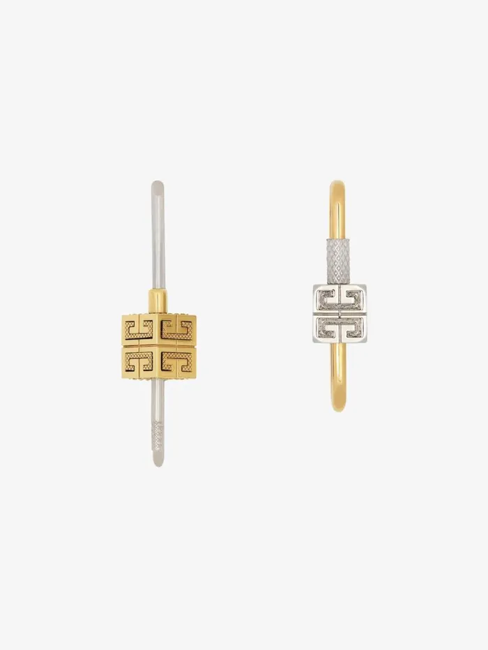 Givenchy Lock Asymmetrical Earrings In Metal Goldensilvery WomenMen Jewelry Givenchy Lock Asymmetrical Earrings In Metal Goldensilvery WomenMen Jewelry