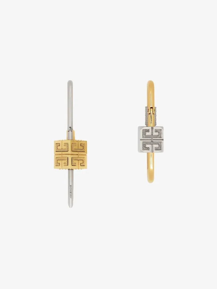 Givenchy Lock Asymmetrical Earrings In Metal Goldensilvery WomenMen Jewelry Givenchy Lock Asymmetrical Earrings In Metal Goldensilvery WomenMen Jewelry