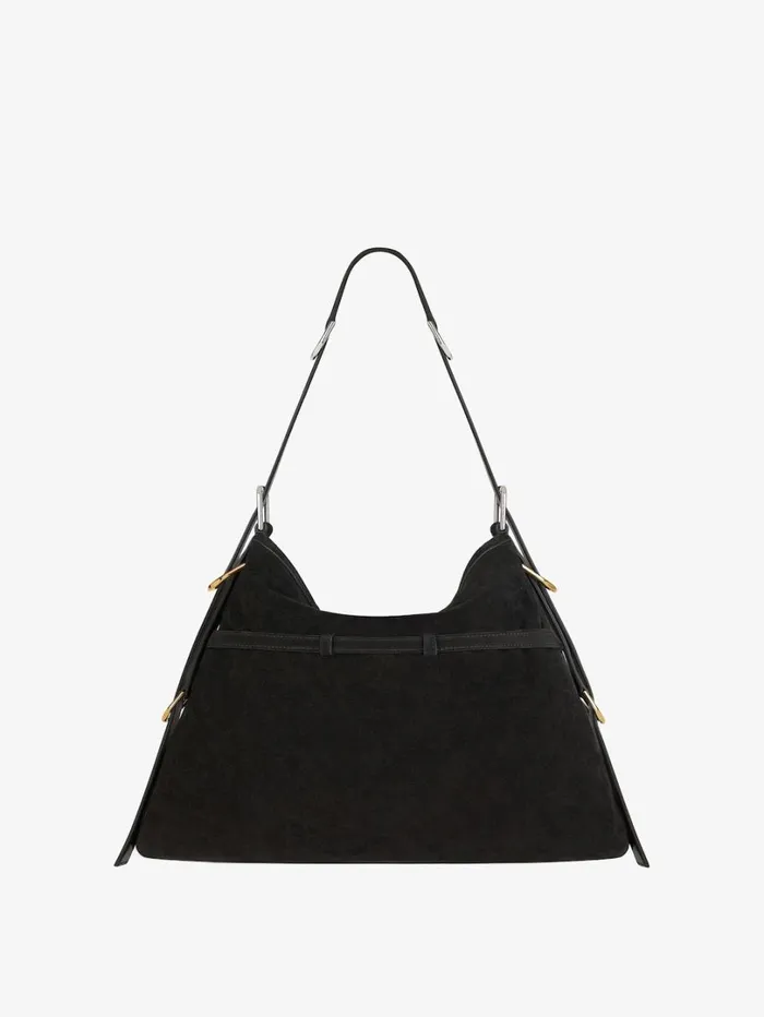 Givenchy Medium Voyou Bag In Suede Black Women Crossbody Bags Givenchy Medium Voyou Bag In Suede Black Women Crossbody Bags