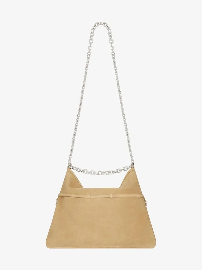 Givenchy Medium Voyou Chain Bag In Suede Hazel Women Shoulder Bags Givenchy Medium Voyou Chain Bag In Suede Hazel Women Shoulder Bags