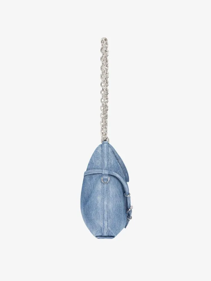 Givenchy Medium Voyou Chain Bag In Washed Denim Medium Blue Women Shoulder Bags Givenchy Medium Voyou Chain Bag In Washed Denim Medium Blue Women Shoulder Bags