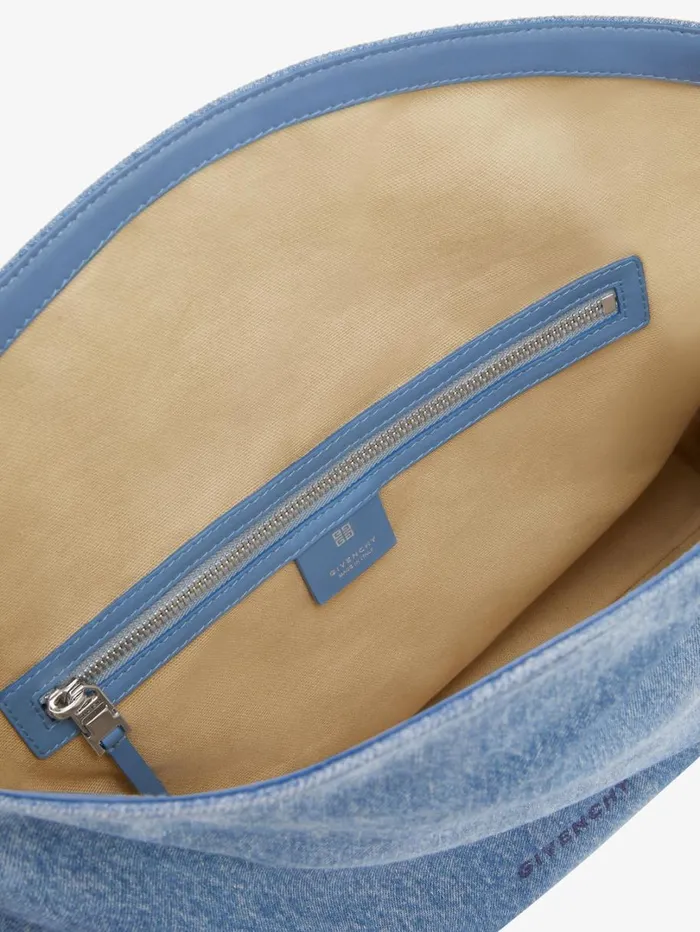 Givenchy Medium Voyou Chain Bag In Washed Denim Medium Blue Women Shoulder Bags Givenchy Medium Voyou Chain Bag In Washed Denim Medium Blue Women Shoulder Bags