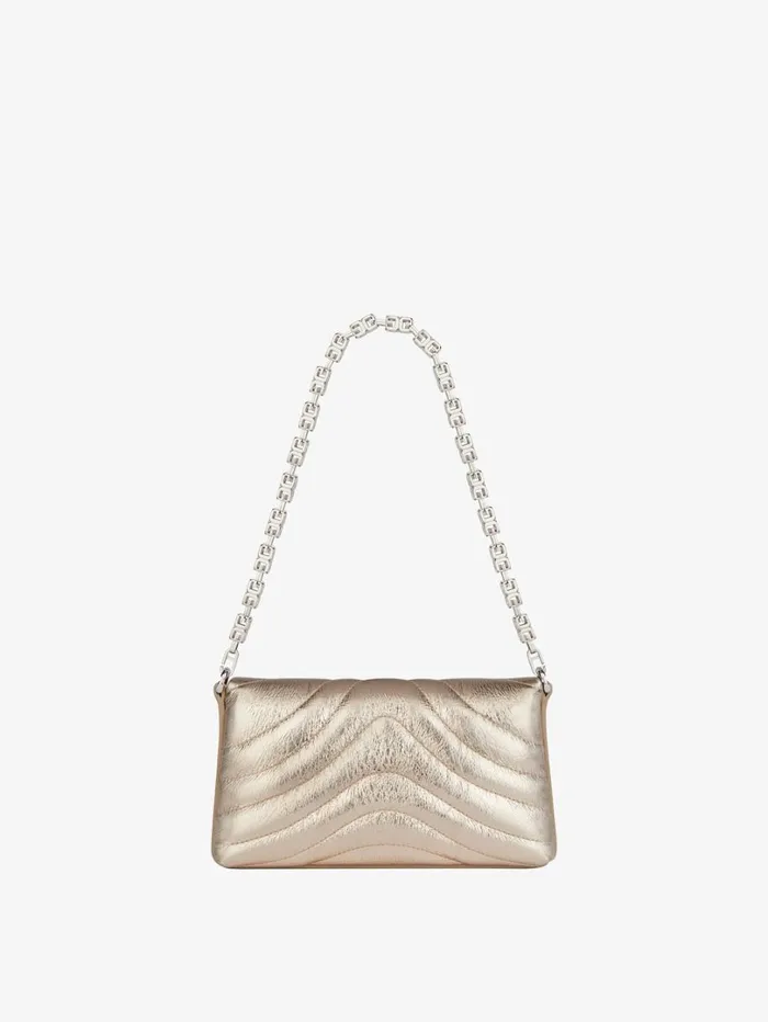 Givenchy Micro 4G Soft Bag In Laminated Leather Dusty Golden Women Shoulder Bags Givenchy Micro 4G Soft Bag In Laminated Leather Dusty Golden Women Shoulder Bags