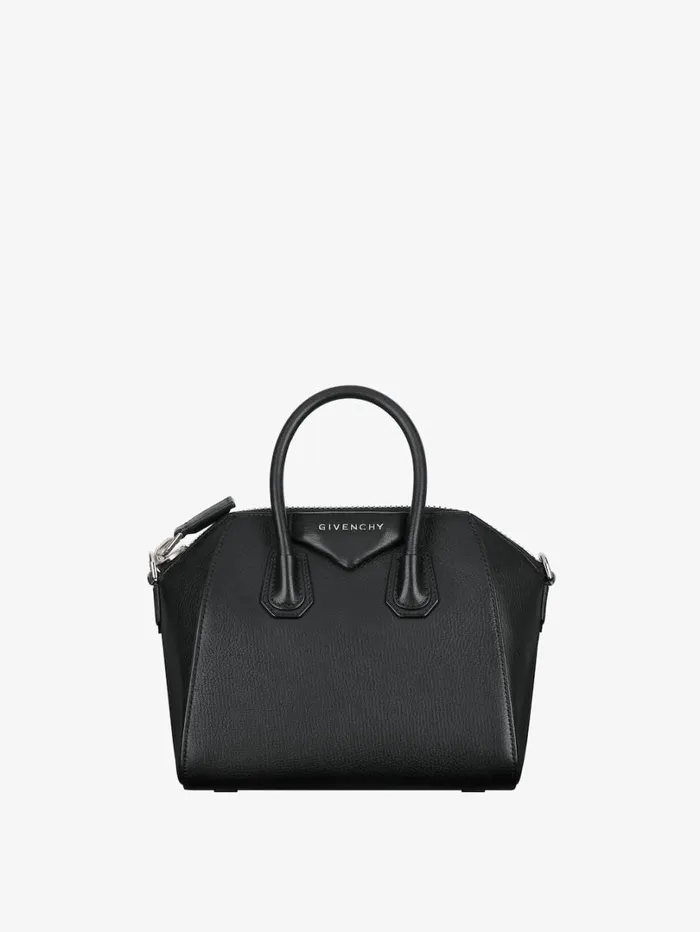 Givenchy Mini Antigona Bag In Grained Leather Black Women Crossbody Bags