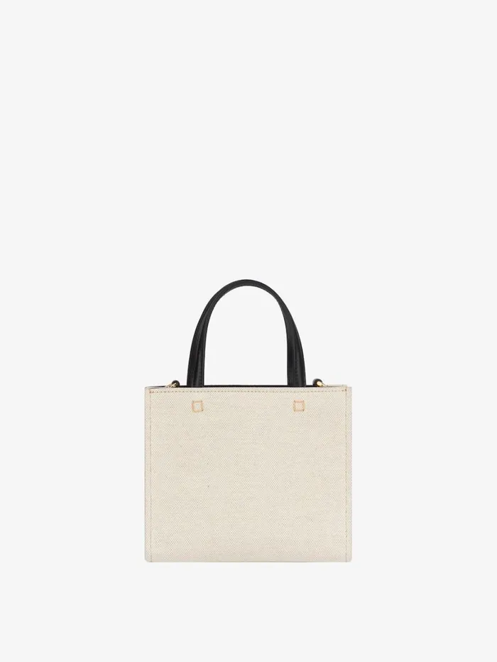 Givenchy Mini GTote Shopping Bag In Canvas Beigeblack Women Crossbody Bags Givenchy Mini GTote Shopping Bag In Canvas Beigeblack Women Crossbody Bags