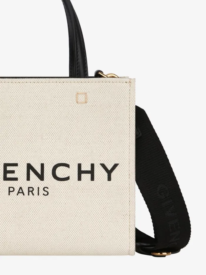Givenchy Mini GTote Shopping Bag In Canvas Beigeblack Women Crossbody Bags Givenchy Mini GTote Shopping Bag In Canvas Beigeblack Women Crossbody Bags