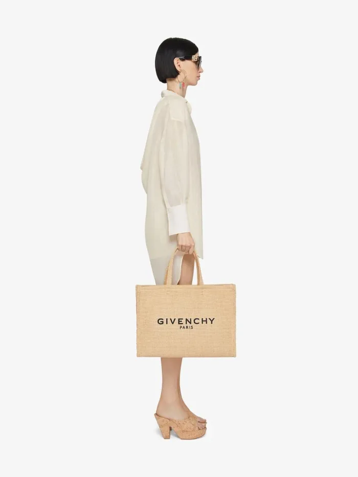 Givenchy Oversized Shirt In Silk And Linen With Draped Back Ivory Women Tops and Shirts