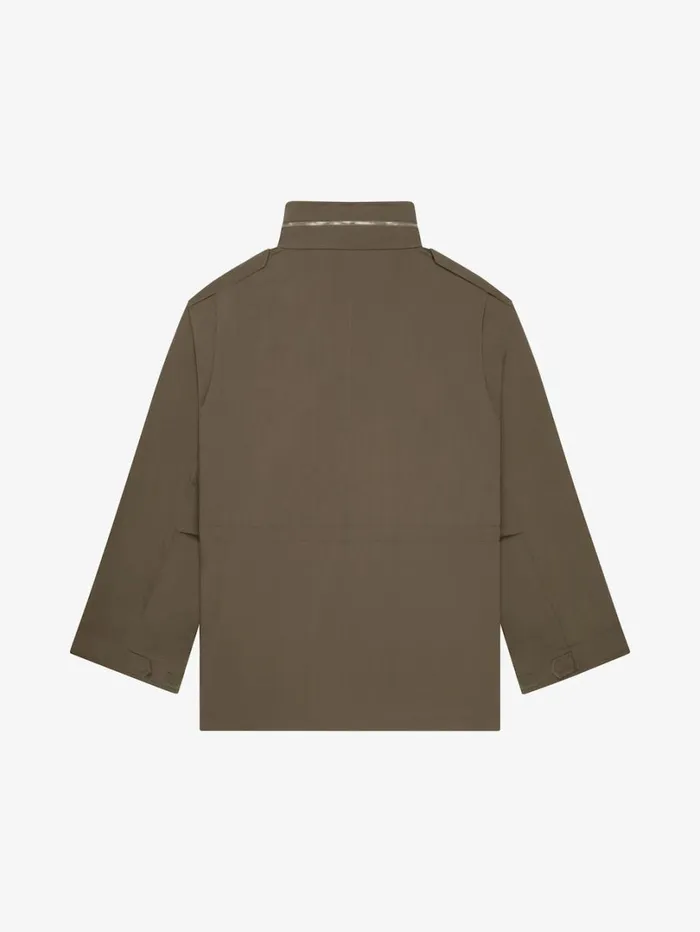 Givenchy Parka In Cotton Canvas Olive Green Men Coats and Jackets Givenchy Parka In Cotton Canvas Olive Green Men Coats and Jackets