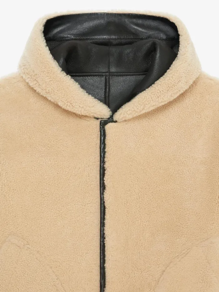 Givenchy Reversible Varsity Jacket In Leather And Shearling Brownbeige Men Outerwear and Blousons