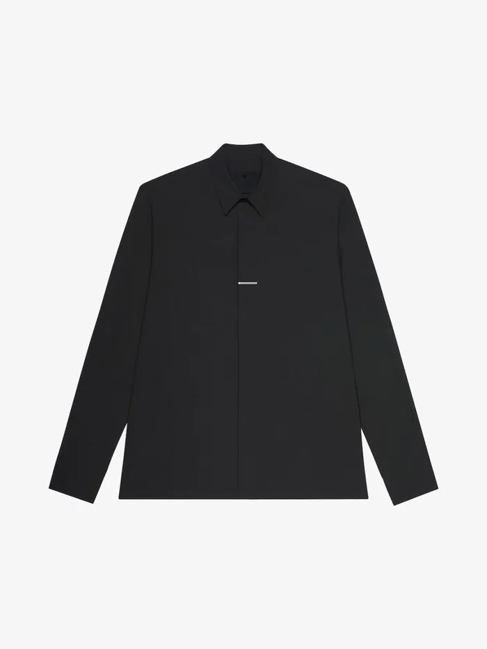 Givenchy Shirt In 4G Jacquard Black Men Shirts