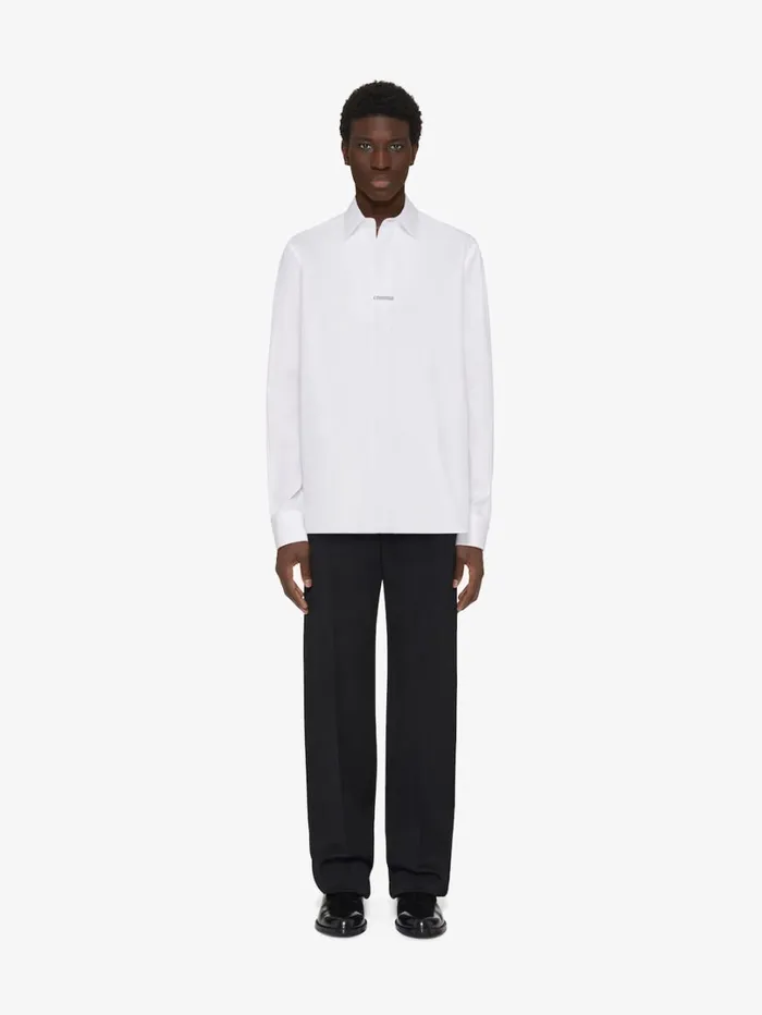 Givenchy Shirt In Poplin White Men Shirts