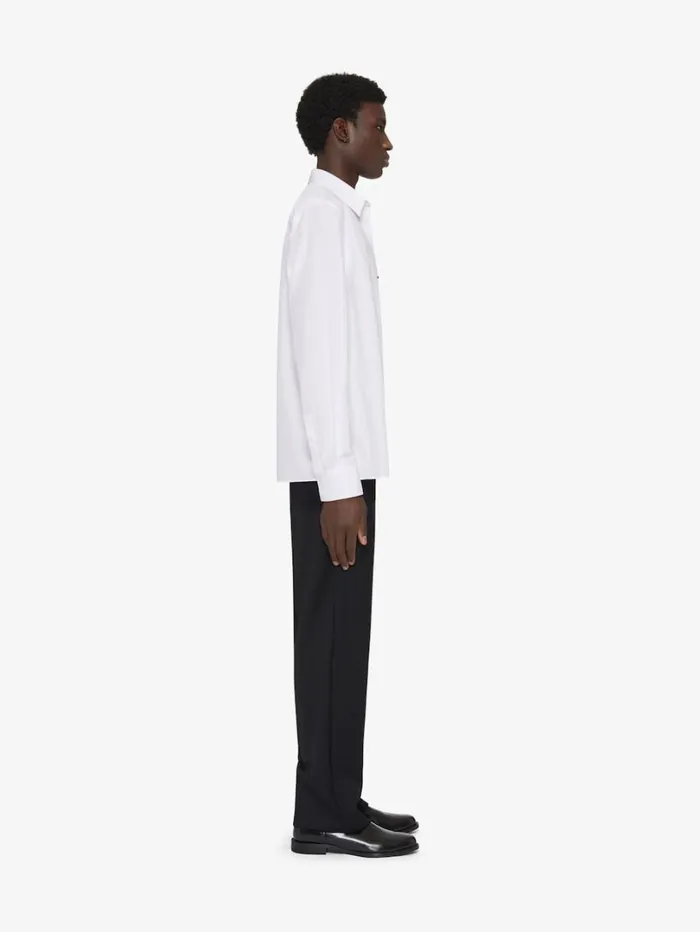 Givenchy Shirt In Poplin White Men Shirts