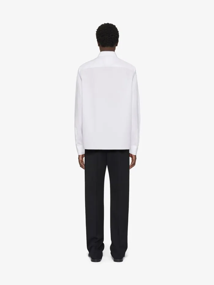 Givenchy Shirt In Poplin White Men Shirts