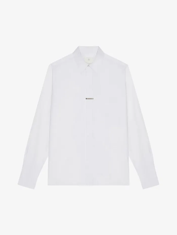 Givenchy Shirt In Poplin White Men Shirts