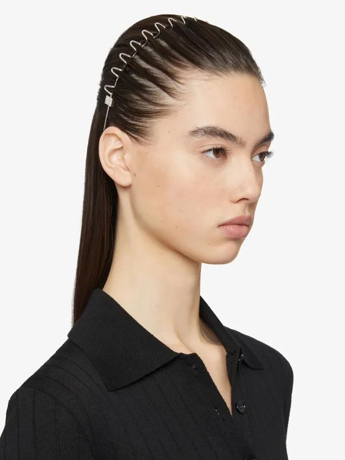 Givenchy Show Headband In Metal Silvery Women Jewelry Givenchy Show Headband In Metal Silvery Women Jewelry