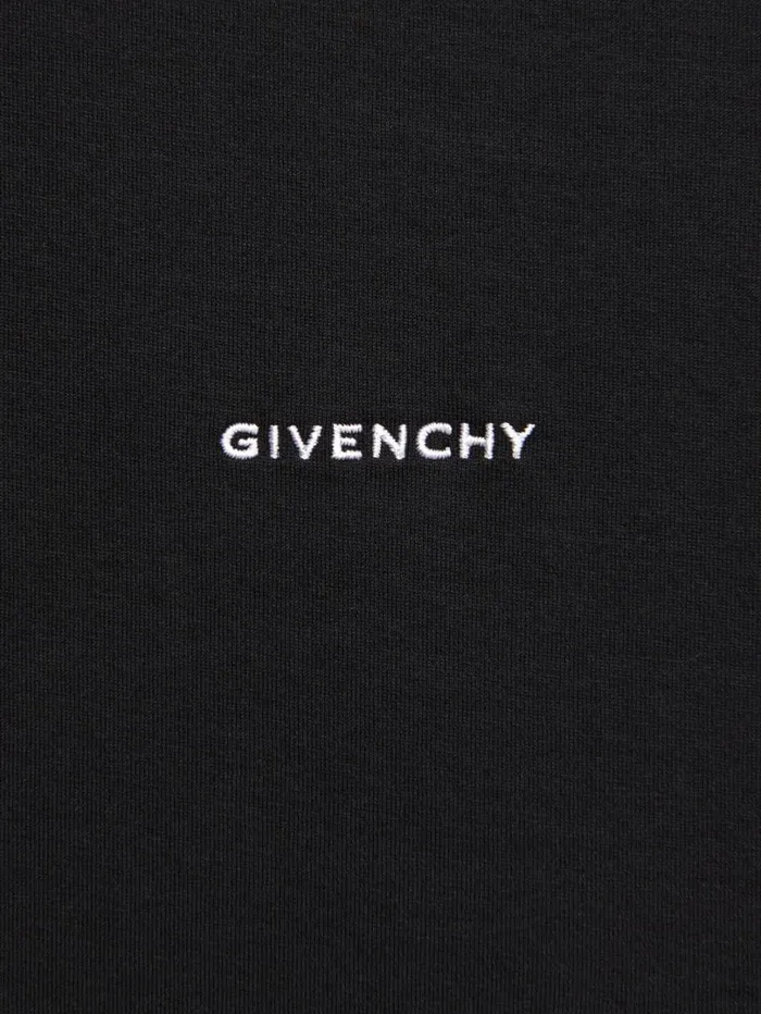 Givenchy Slim Fit Tshirt In Cotton With 4G Detail Black Men TShirts