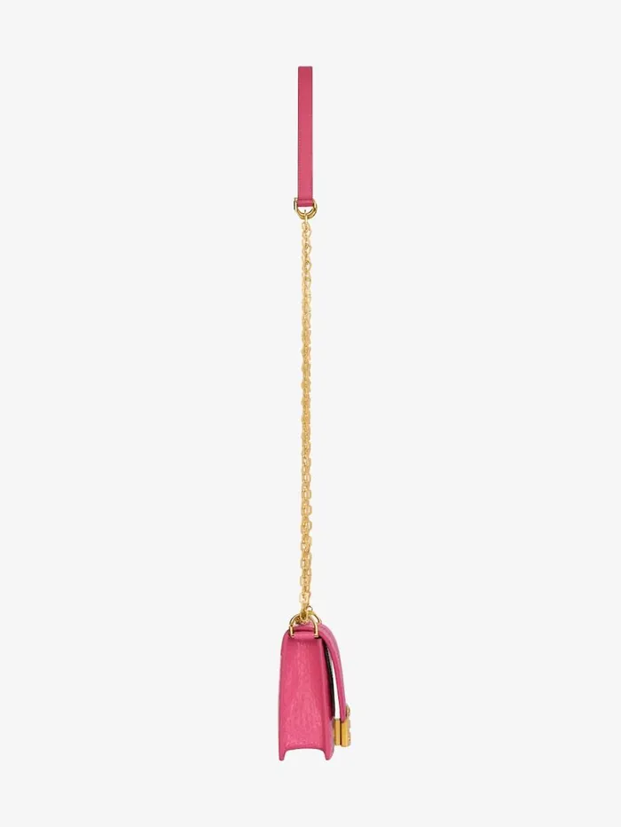 Givenchy Small 4G Bag In Python With Chain Neon Pink Women Crossbody Bags Givenchy Small 4G Bag In Python With Chain Neon Pink Women Crossbody Bags