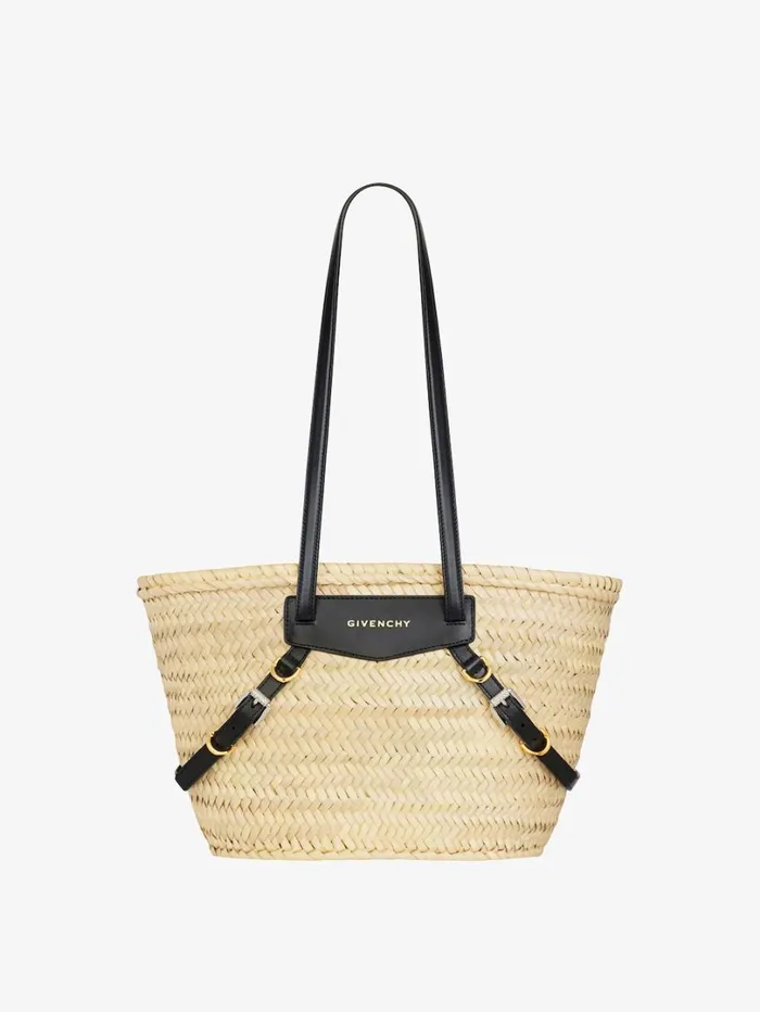 Givenchy Small Voyou Basket Bag In Raffia Black Women Shoulder Bags