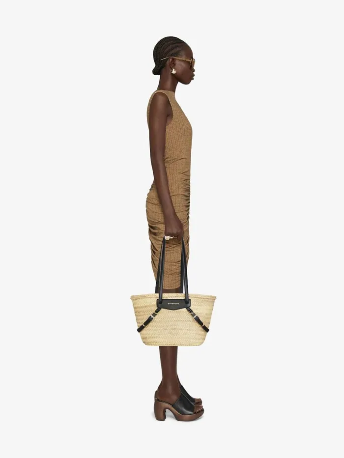 Givenchy Small Voyou Basket Bag In Raffia Black Women Shoulder Bags Givenchy Small Voyou Basket Bag In Raffia Black Women Shoulder Bags