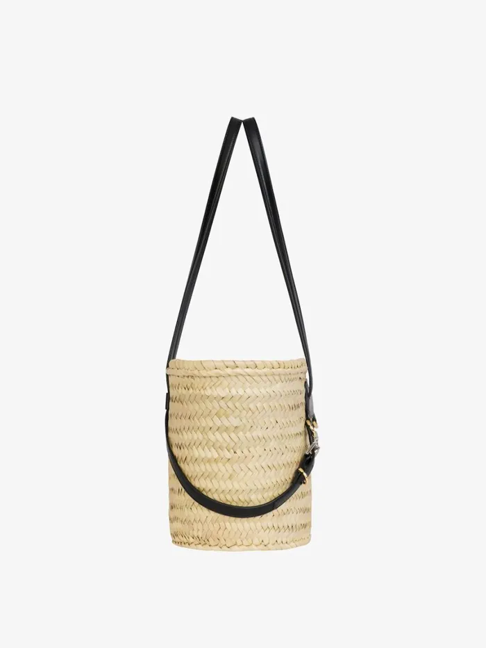 Givenchy Small Voyou Basket Bag In Raffia Black Women Shoulder Bags Givenchy Small Voyou Basket Bag In Raffia Black Women Shoulder Bags