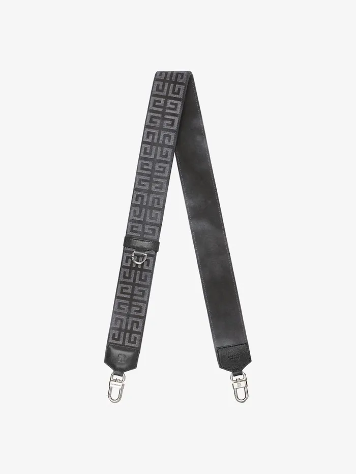 Givenchy Strap In 4G Lurex Embroidery Black Women Belts