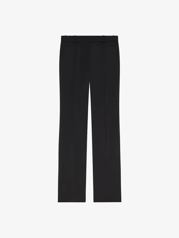 Givenchy Tailored Pants In Satin Black Women Pants and Shorts