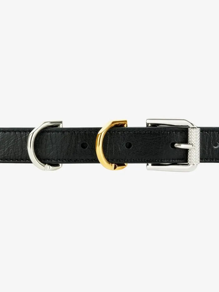 Givenchy Voyou Belt In Leather Black Women Belts