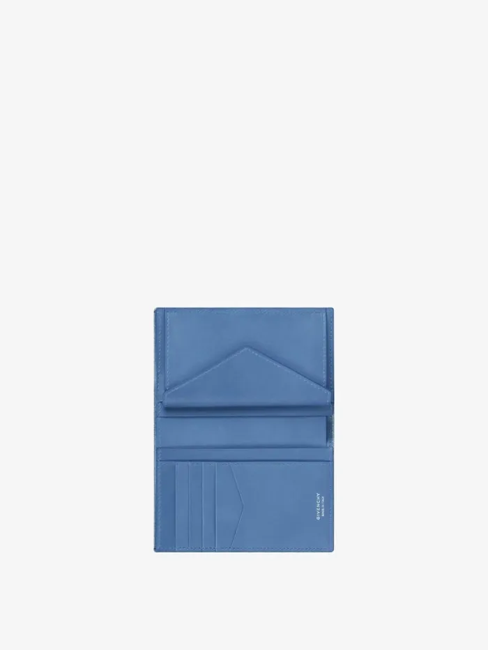 Givenchy Voyou Wallet In Washed Embroidered Denim Medium Blue Women Wallets and Card Holders Givenchy Voyou Wallet In Washed Embroidered Denim Medium Blue Women Wallets and Card Holders