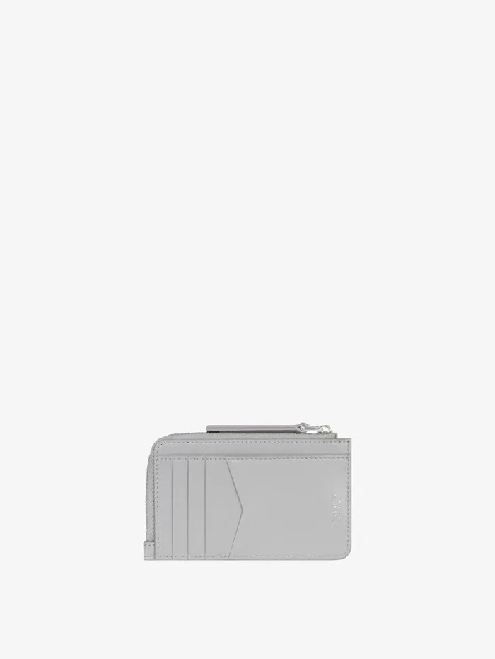 Givenchy Voyou Zipped Card Holder In Leather Light Grey Women Wallets and Card Holders Givenchy Voyou Zipped Card Holder In Leather Light Grey Women Wallets and Card Holders