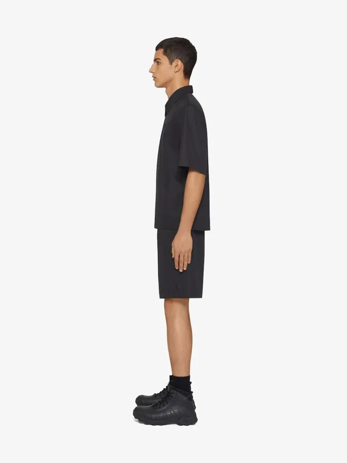 Givenchy Zipped Shirt With 4G Detail Black Men Shirts