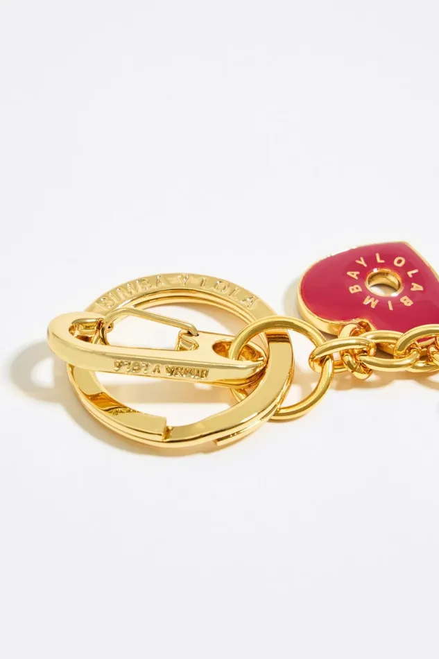 Golden Hearts Key Ring Gold Women Bimba Y Lola Key Rings Golden Hearts Key Ring Gold Women Bimba Y Lola Key Rings