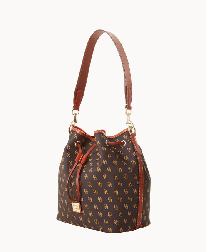 Gretta Drawstring Brown Tmoro Woman Dooney and Bourke Shoulder Bags Gretta Drawstring Brown Tmoro Woman Dooney and Bourke Shoulder Bags