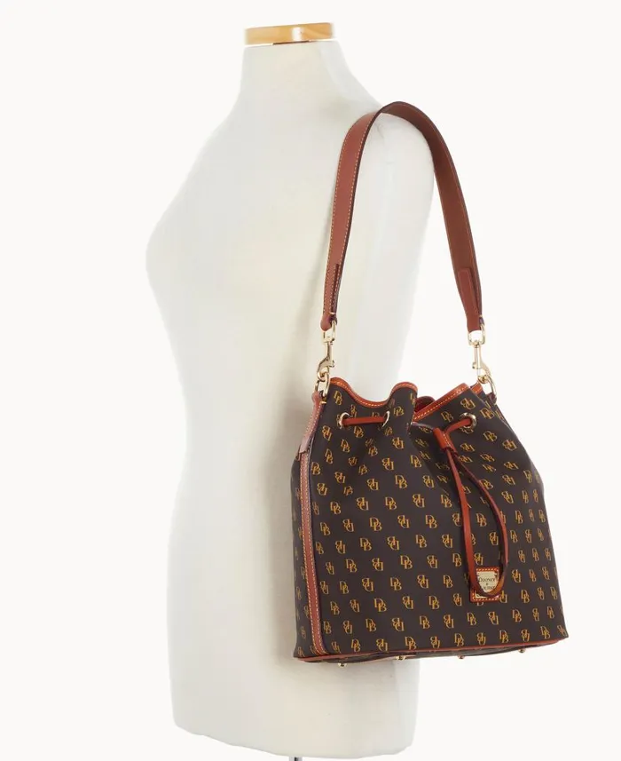 Gretta Drawstring Brown Tmoro Woman Dooney and Bourke Shoulder Bags Gretta Drawstring Brown Tmoro Woman Dooney and Bourke Shoulder Bags
