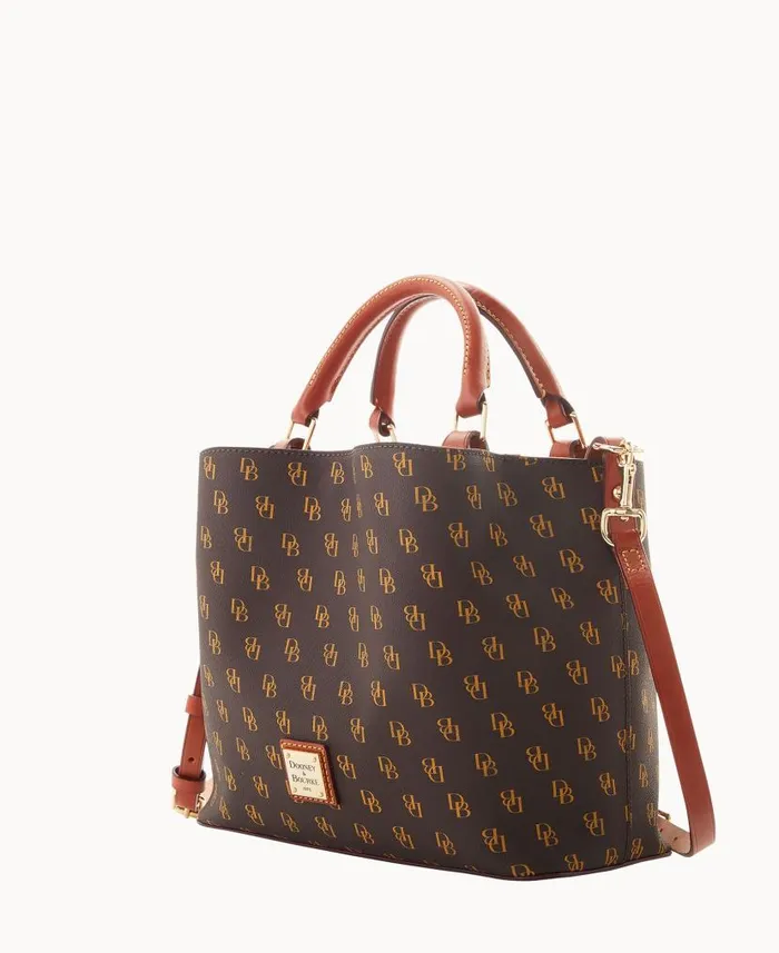 Gretta Small Brenna Brown Tmoro Woman Dooney and Bourke Satchels Gretta Small Brenna Brown Tmoro Woman Dooney and Bourke Satchels