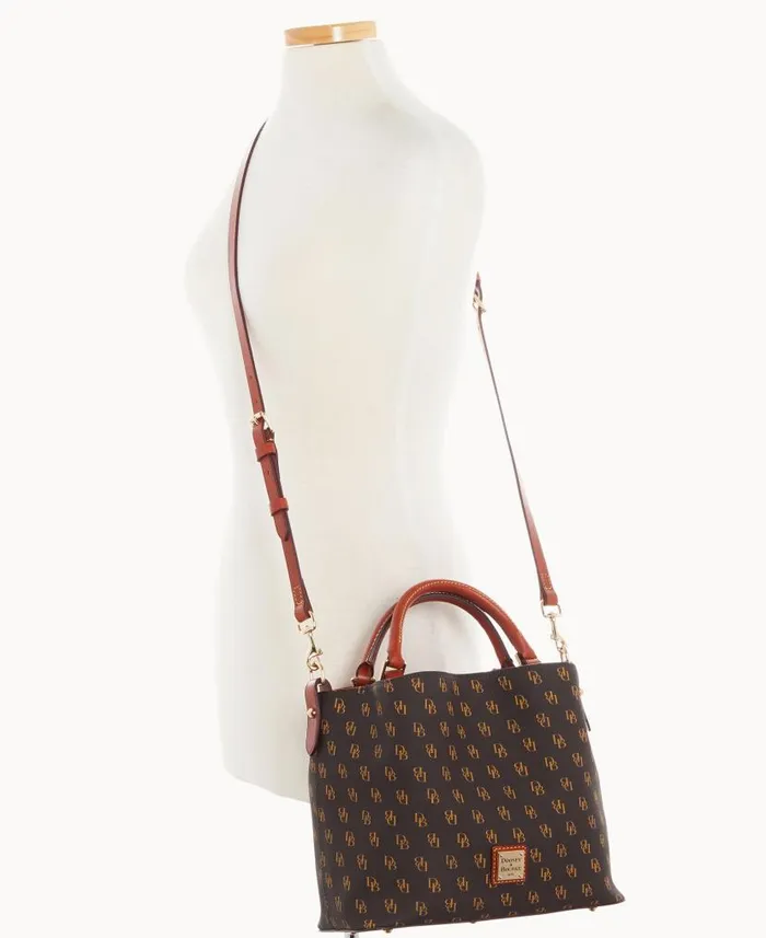 Gretta Small Brenna Brown Tmoro Woman Dooney and Bourke Satchels Gretta Small Brenna Brown Tmoro Woman Dooney and Bourke Satchels