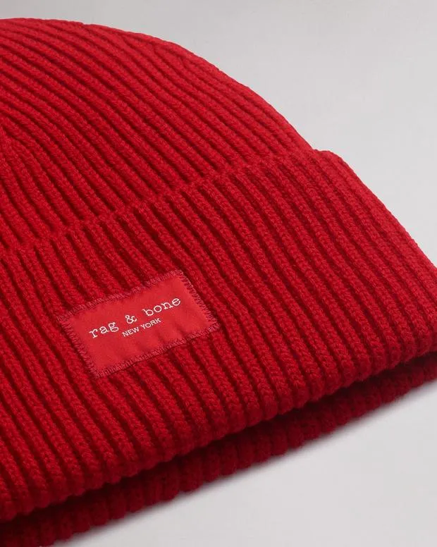Hats and Gloves Women Rag and Bone Blake Beanie Red