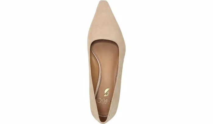 Heels Women Franco Sarto Sarto Modena Block Heel Pump Nude Leather