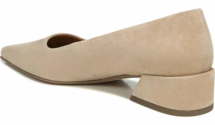 Heels Women Franco Sarto Sarto Modena Block Heel Pump Nude Leather