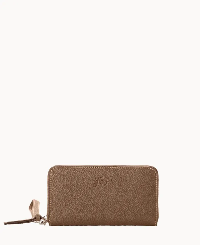 Henrys Medium Zip Around Wristlet Dark Taupe ManWoman Dooney and Bourke Wallets Henrys Medium Zip Around Wristlet Dark Taupe ManWoman Dooney and Bourke Wallets