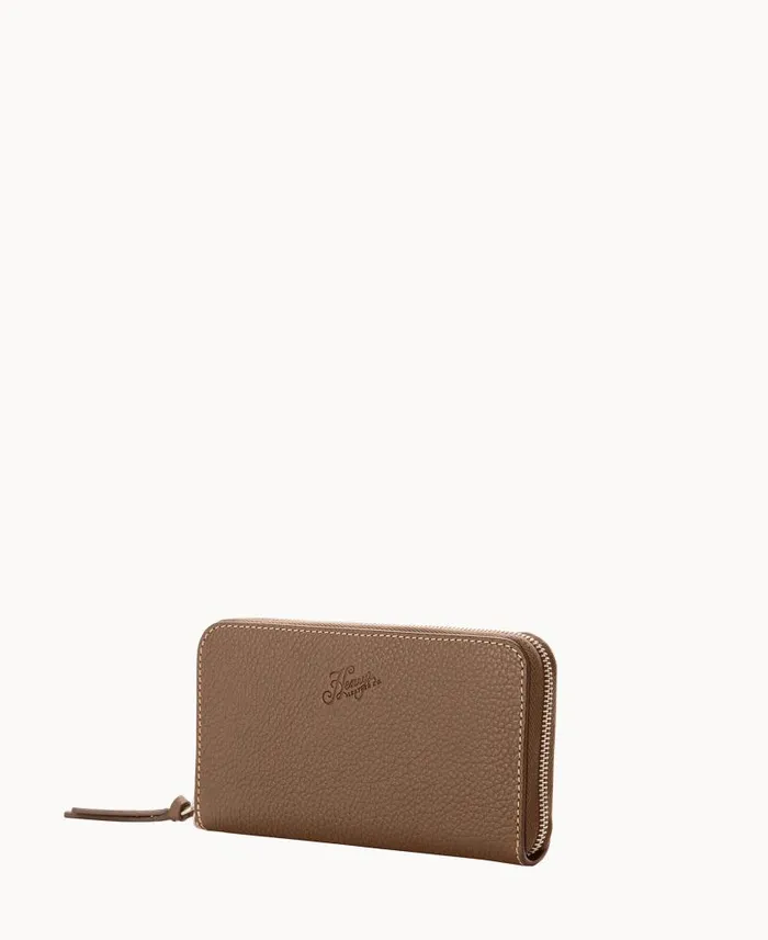 Henrys Medium Zip Around Wristlet Dark Taupe ManWoman Dooney and Bourke Wallets Henrys Medium Zip Around Wristlet Dark Taupe ManWoman Dooney and Bourke Wallets