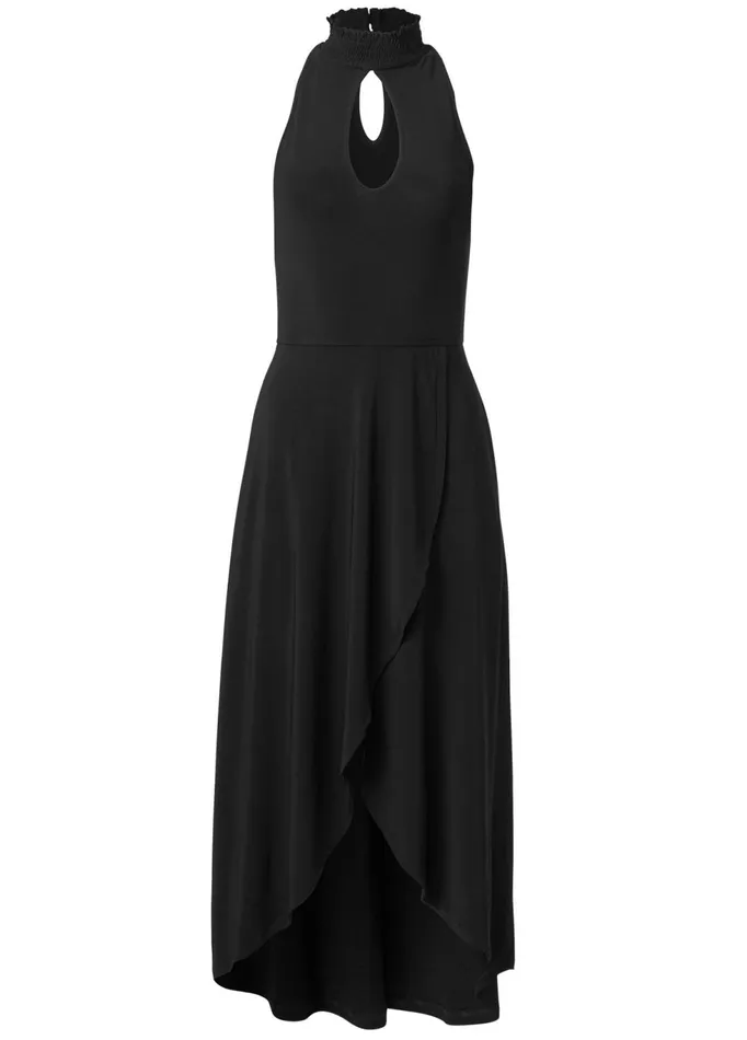 HighLow Keyhole Dress Black Women VENUS Formal Dresses