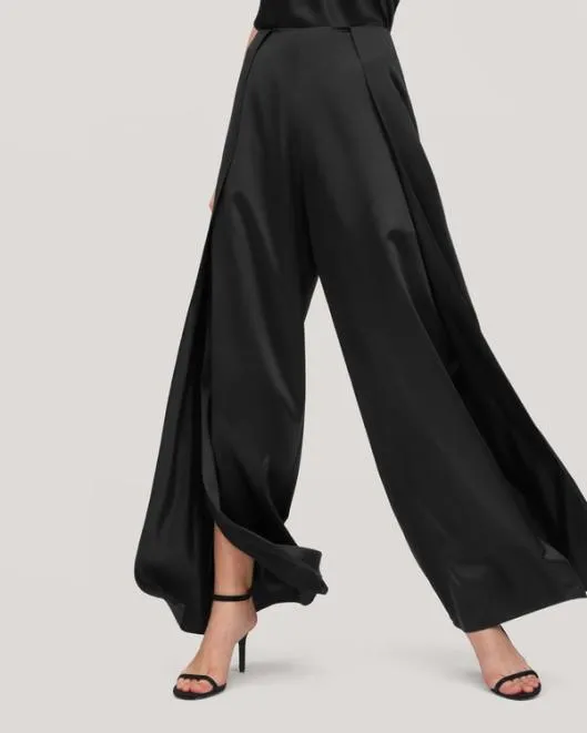 HighWaisted Silk Ginkgo Pant Women Lilysilk Bottoms
