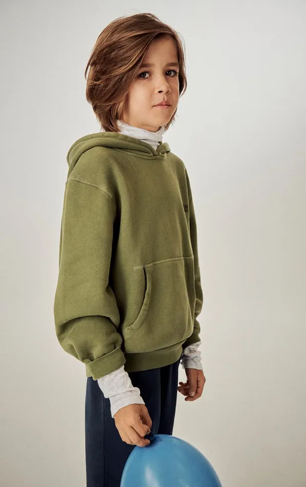 Hoodie Izubird Khaki Vintage Kids American Vintage Sweatshirts