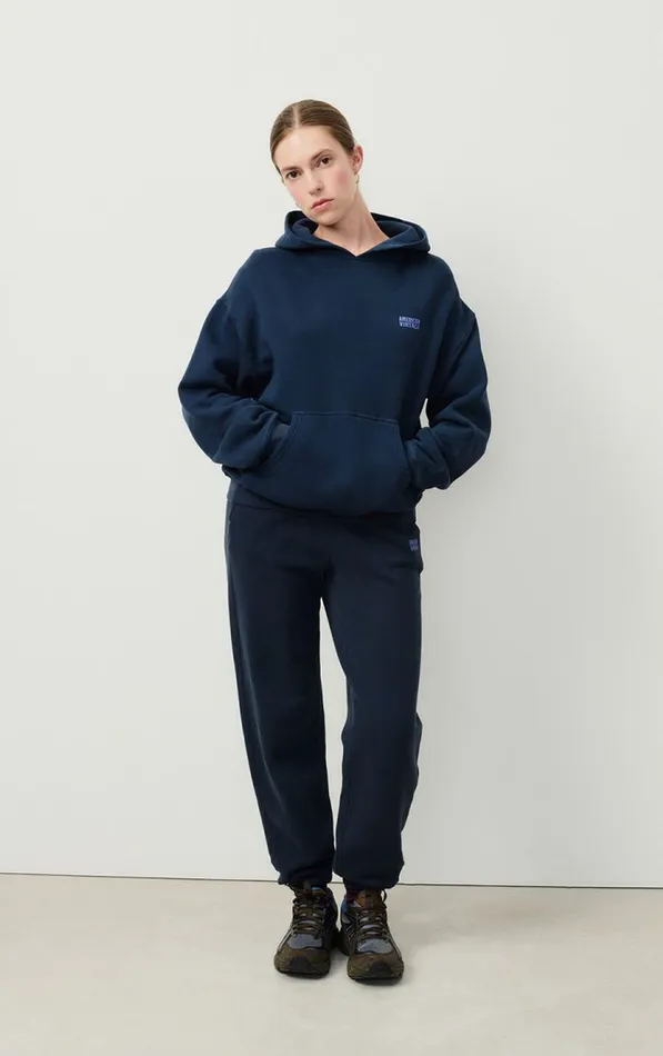 Hoodie Izubird Vintage Navy Women American Vintage Sweatshirts